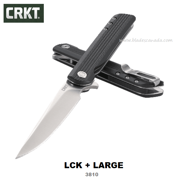 CRKT LCK + Large Flipper Folding Knife, Assisted Opening, CRKT3810